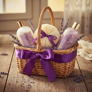Lavender Spa Gift Basket Set - Happy Birthday Valentine Christmas