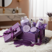 Lavender Spa Gift Basket Set - Happy Birthday Valentine Christmas