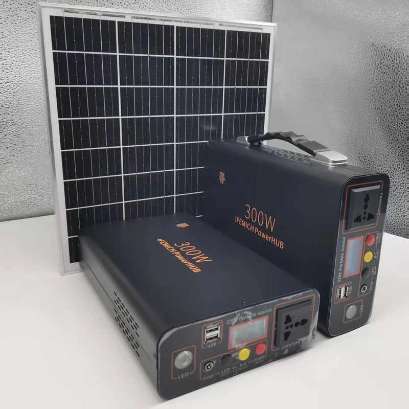 300W portable power station with solar generator