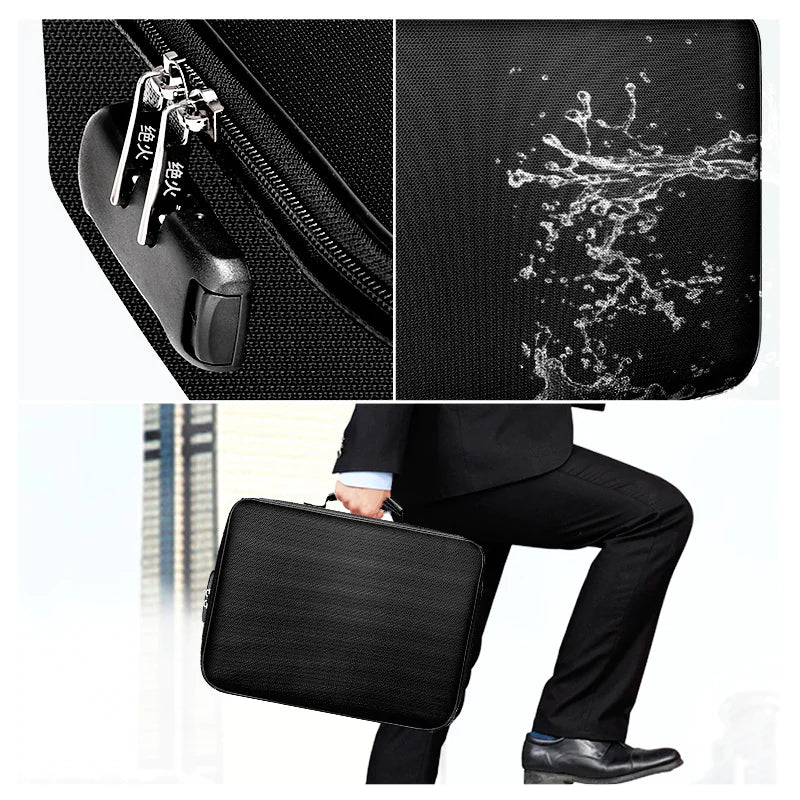 Fireproof Document Organizer Storage Bag